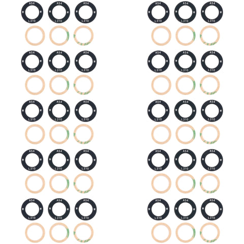 Obiettivo per fotocamera posteriore da 10 pezzi, For Samsung Galaxy M54 SM-M546B, For Samsung Galaxy M14 SM-M146B, For Samsung Galaxy A24 4G SM-A245F, For Samsung Galaxy F04 SM-E045F, For Samsung Galaxy A14 SM-A145F, For Samsung Galaxy M04 SM-M045F����...