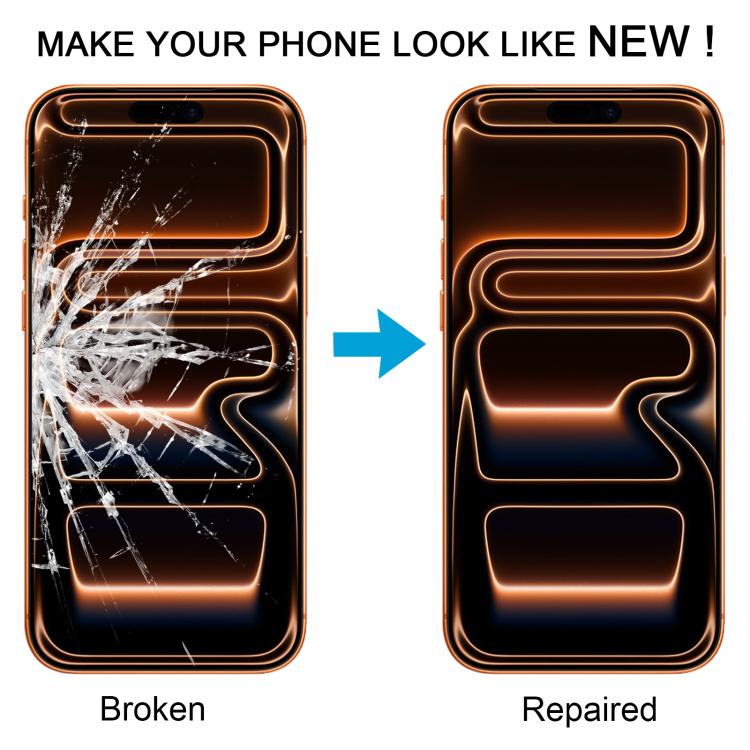 Front Screen Outer Glass Lens with OCA Optically Clear Adhesive, For iPhone 17 Pro Max, For iPhone 17 Pro, For iPhone 17, For iPhone Air, For iPhone 16e...