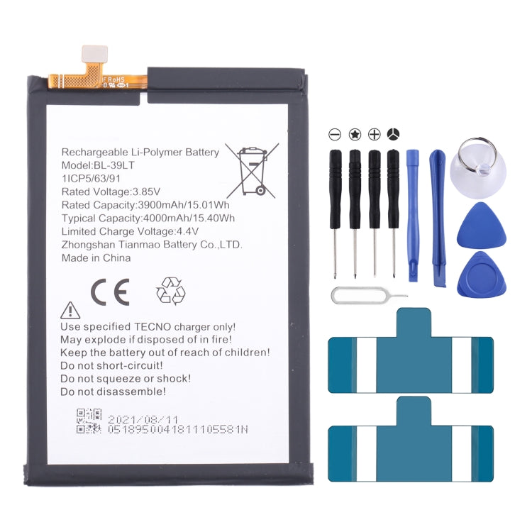 Battery Replacement, For Tecno Camon 17 Pro / Camon 18P, For Tecno Pova 2 LE7, For Tecno Camon 17 CG6 CG7, For Tecno Spark 7 / Spark 7T                 ...