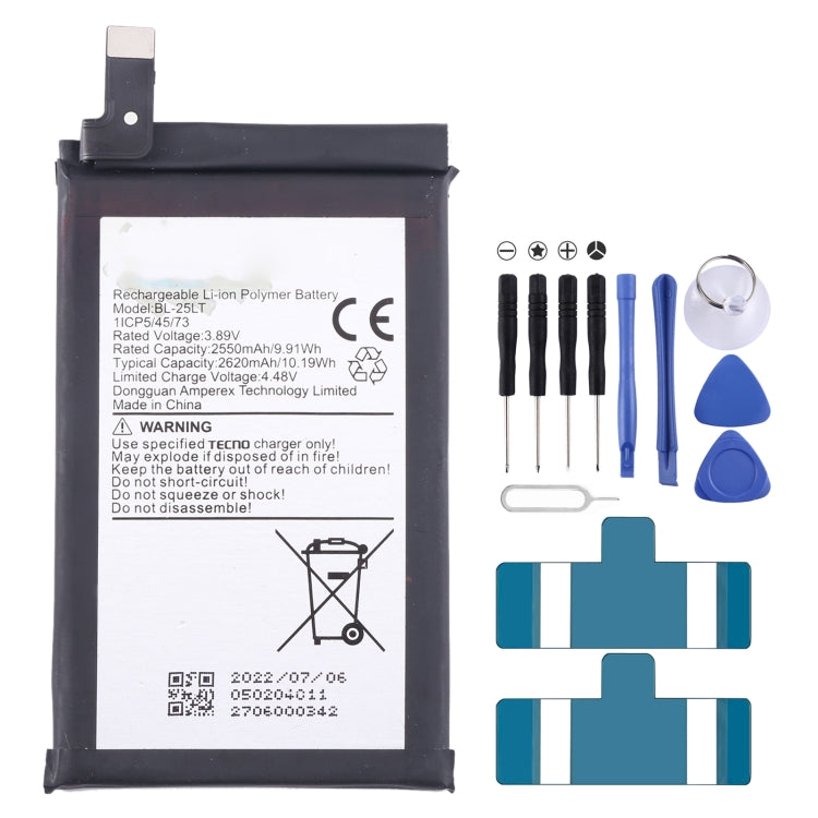 Battery Replacement, For Tecno Camon 17 Pro / Camon 18P, For Tecno Pova 2 LE7, For Tecno Camon 17 CG6 CG7, For Tecno Spark 7 / Spark 7T                 ...