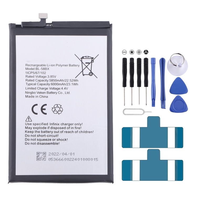 Battery Replacement, For Infinix Note 30 Pro, For Infinix Hot 12 / Hot 20S, For Infinix Zeno X / X6811 / X6810, For Infinix Note 7 / Note 10 / Hot 11S  ...