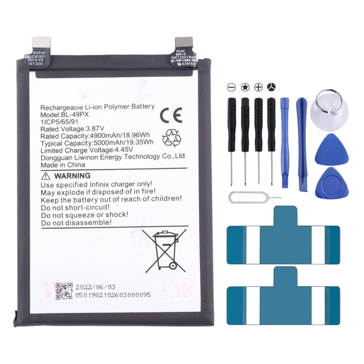 Battery Replacement, For Infinix Note 30 Pro, For Infinix Hot 12 / Hot 20S, For Infinix Zeno X / X6811 / X6810, For Infinix Note 7 / Note 10 / Hot 11S  ...