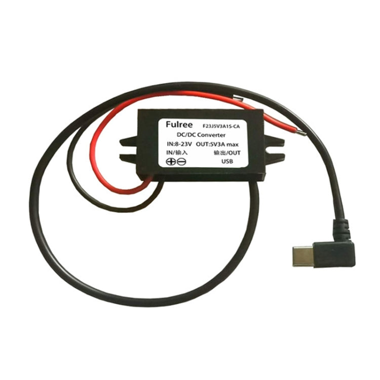 12V to 5V 3A Car Power Converter DC Module Voltage Regulator, Type-C Elbow, Type-C Straight, USB Female with Ears, Dual USB Female, USB+Micro USB, USB+m...