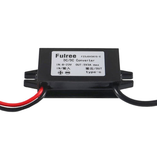 12V to 5V 3A Car Power Converter with Dual USB Ports