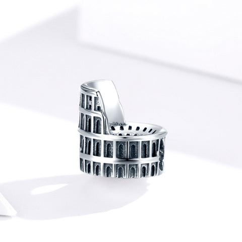 Accessori per collana braccialetto fai-da-te con perline Colosseo in argento sterling S925