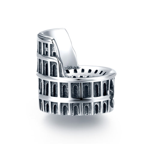 Accessori per collana braccialetto fai-da-te con perline Colosseo in argento sterling S925