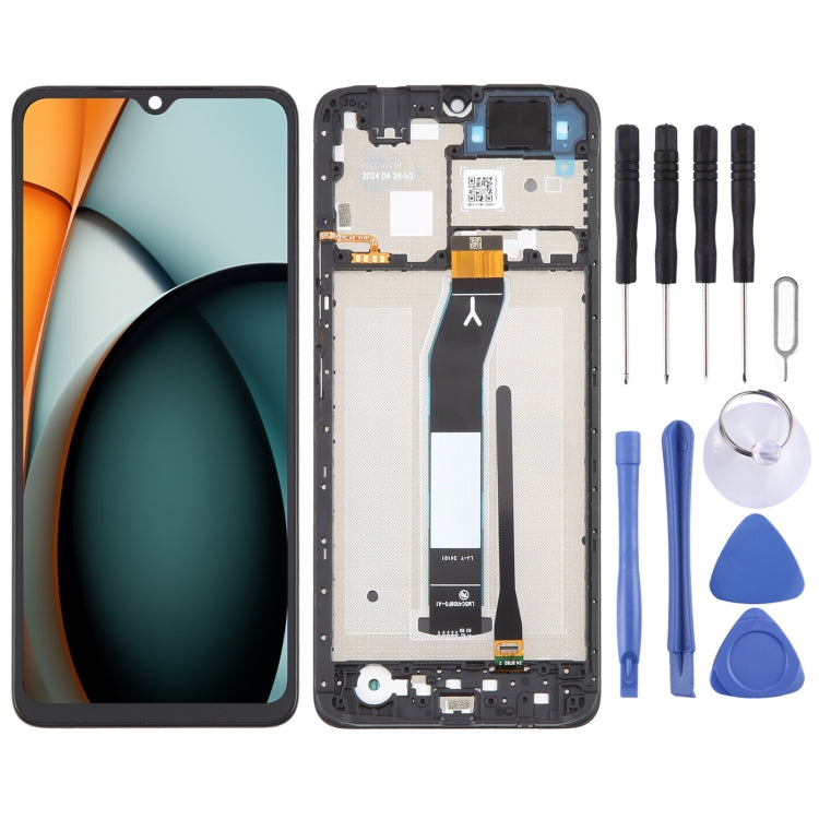 Original IPS Material LCD Screen Digitizer Full Assembly with Frame, For Xiaomi Poco C61, For Xiaomi Redmi A3, For Xiaomi Poco M6 5G                    ...