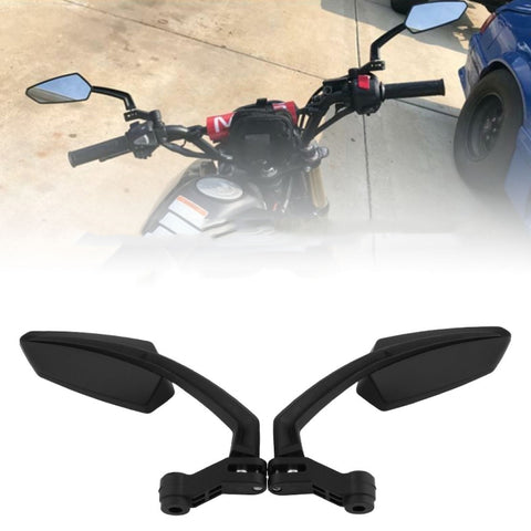 Ensemble de spécifications rétroviseurs modifiés pour moto de 2 personnes pour Honda/Kawasaki/Suzuki/Yamaha, MB-MR024-BK
