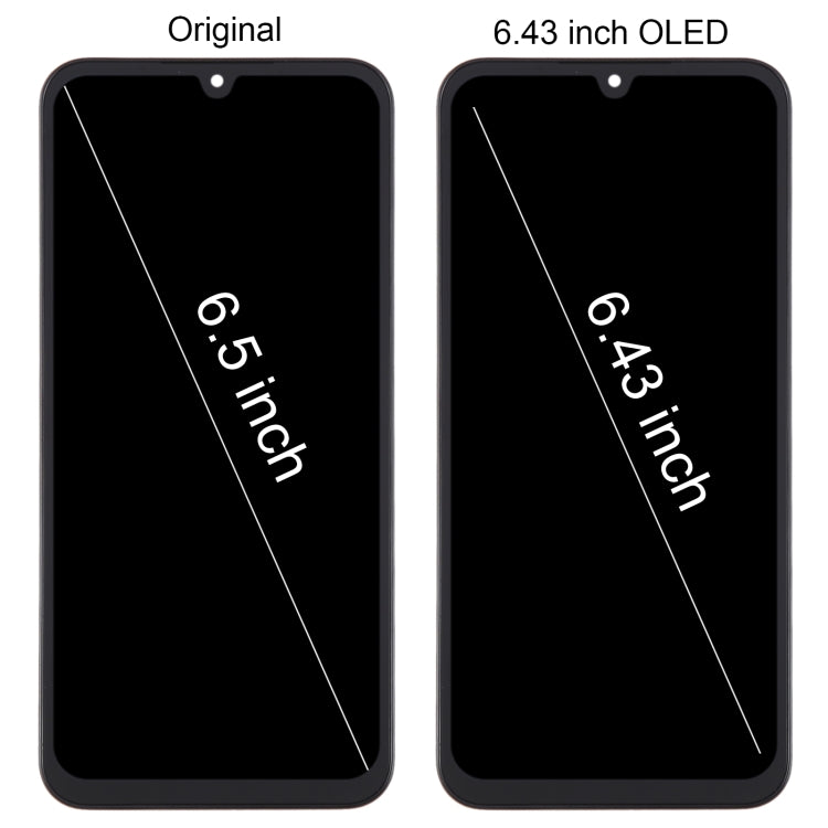 OLED LCD Screen Digitizer Full Assembly with Frame, For Samsung Galaxy A15 5G SM-A156B 6.43inch, For Samsung Galaxy A15 5G SM-A156B 6.36inch            ...