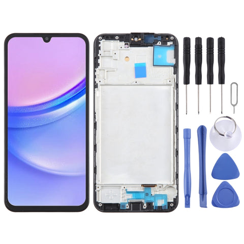 Schermo LCD OLED per digitalizzatore assemblaggio completo con cornice, For Samsung Galaxy A15 5G SM-A156B 6.43inch, For Samsung Galaxy A15 5G SM-A156B 6.36inch, For Samsung Galaxy A15 4G SM-A155F 6.36inch, For Samsung Galaxy A15 4G SM-A155F 6.43inch��...