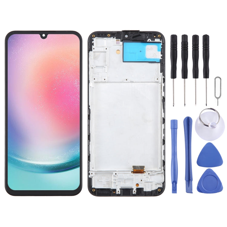 OLED LCD Screen Digitizer Full Assembly with Frame, For Samsung Galaxy A15 5G SM-A156B 6.43inch, For Samsung Galaxy A15 5G SM-A156B 6.36inch            ...
