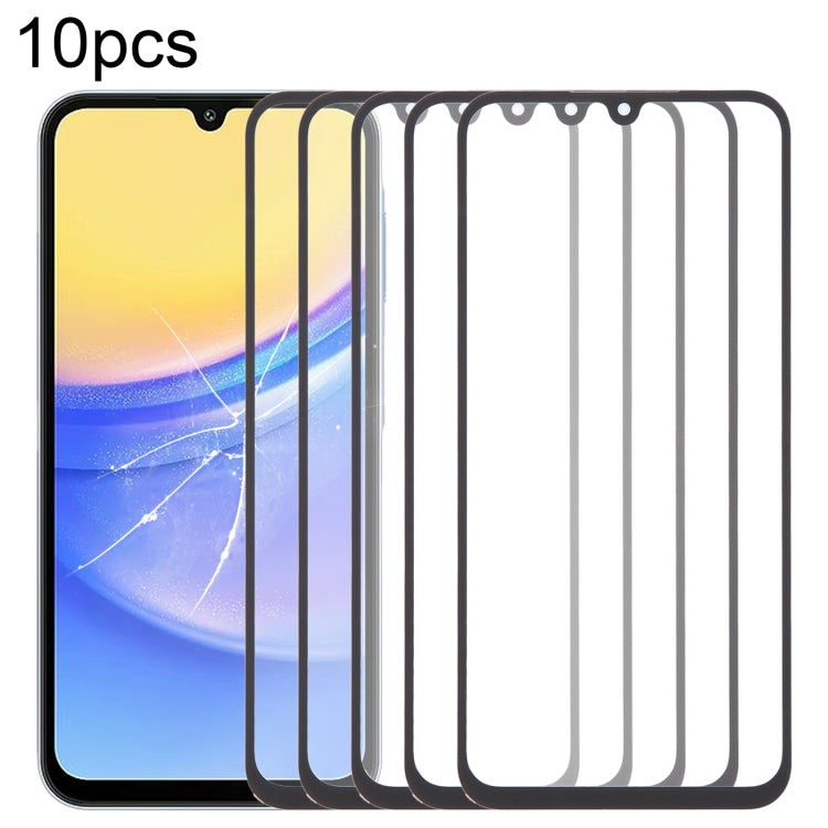10pcs Front Screen Outer Glass Lens for Samsung Galaxy A15