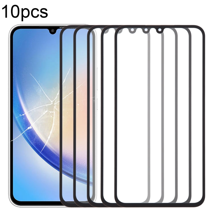 10pcs Front Screen Outer Glass Lens for Samsung Galaxy A15