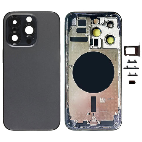 Cover posteriore per iPhone 14 Pro con tasti laterali e vassoio per