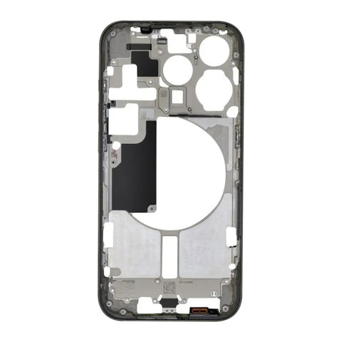 Cornice Centrale con Tasti Laterali e Vassoio per Carte per iPhone 15