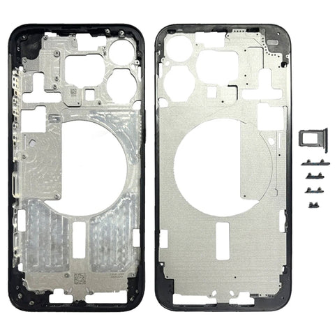 Cornice Centrale per iPhone 15 Pro Max con Tasti Laterali e Vassoio