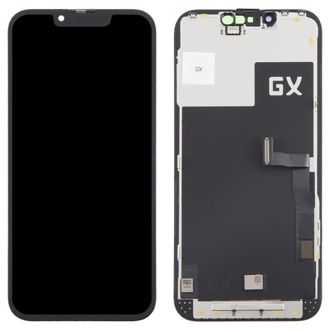 Schermo LCD OLED GX con digitalizzatore assemblaggio completo, For iPhone 13 Pro Hard, For iPhone 14 Hard, For iPhone 14 Plus Soft, For iPhone 14 Pro Hard