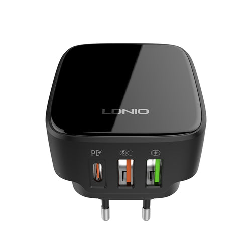32W LDNIO Type-C Dual USB Charger with 1m Cable, US Plug