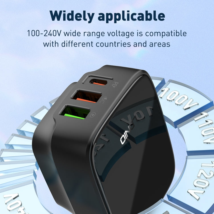 32W LDNIO Type-C Dual USB Charger with 1m Cable, US Plug
