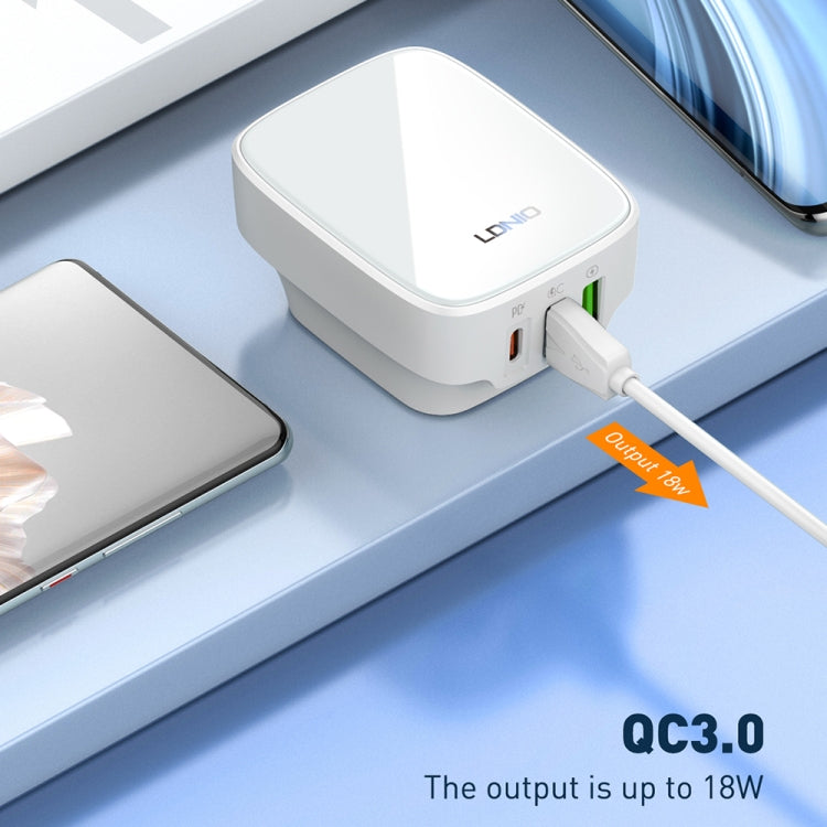LDNIO Q334 32W Type-C Dual USB Charger with 1m Cable
