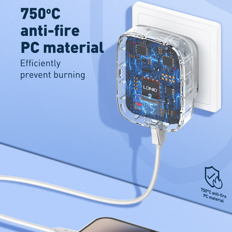 LDNIO Q334 32W Type-C Dual USB Charger with 1m Cable