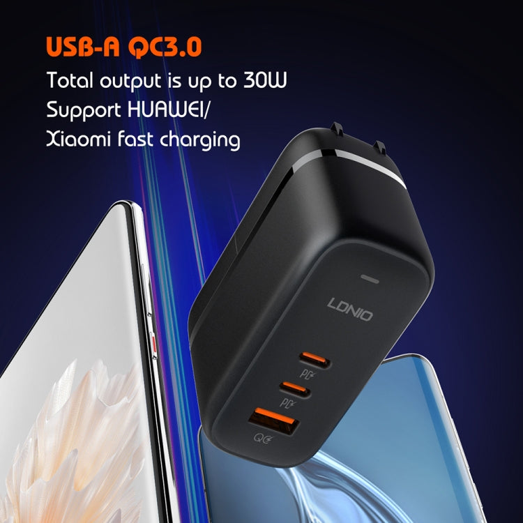 LDNIO Q366 65W USB-C Charger with Dual Ports and Cable