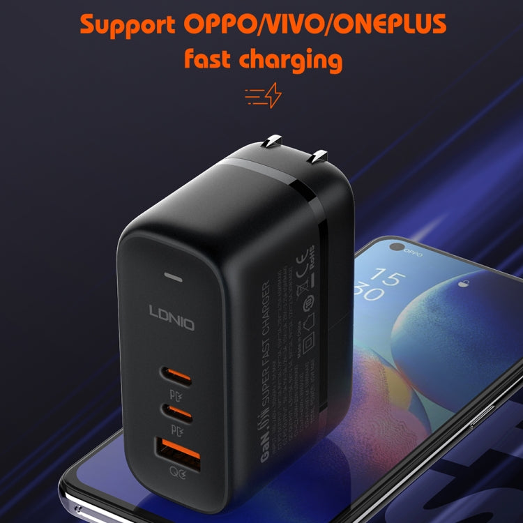 LDNIO Q366 65W USB-C Charger with Dual Ports and Cable