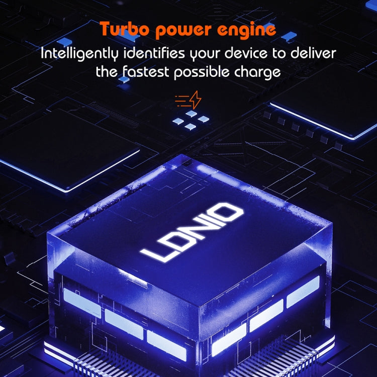 LDNIO Q366 65W USB-C Charger with Dual Ports and Cable