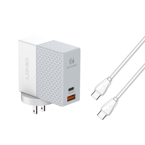 65W USB Power Adapter with Type-C Cable - LDNIO A2620C