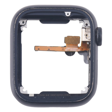Piastra della lunetta del telaio centrale en lega di alluminio avec cavo flexible dell'asse di rotation della corona, Pour Apple Watch Series 7/8/9 45MM LTE, Pour Apple Watch Series 7/8/9 45MM GPS, Pour Apple Watch Series 7/8/9 41MM LTE...