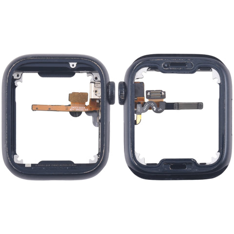 Piastra della lunetta del telaio centrale en lega di alluminio avec cavo flexible dell'asse di rotation della corona, Pour Apple Watch Series 7/8/9 45MM LTE, Pour Apple Watch Series 7/8/9 45MM GPS, Pour Apple Watch Series 7/8/9 41MM LTE...