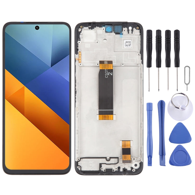 OEM LCD Screen Digitizer Full Assembly with Frame, For Xiaomi Poco C71, For Xiaomi Redmi 14C 4G / 5G, For Xiaomi Redmi A4, For Xiaomi Redmi A3 Pro      ...