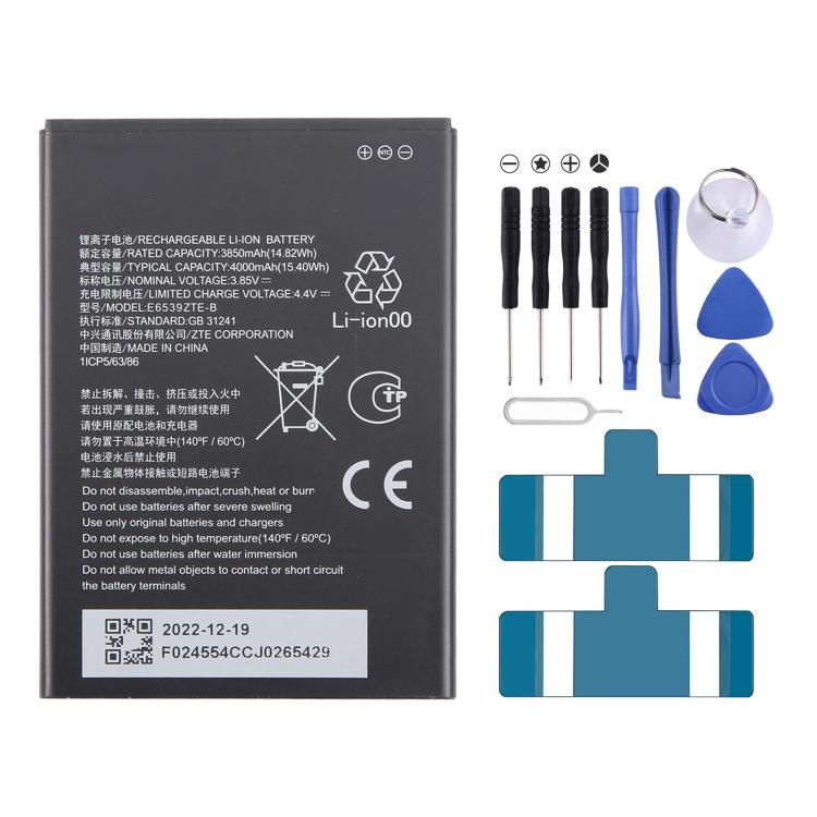 Battery Replacement, For ZTE Axon 60 / 60 Lite E6706ZTE-B 5000mAh, For ZTE Blade A34 / A54 GH6701-GH6702 5000mAh                                        ...
