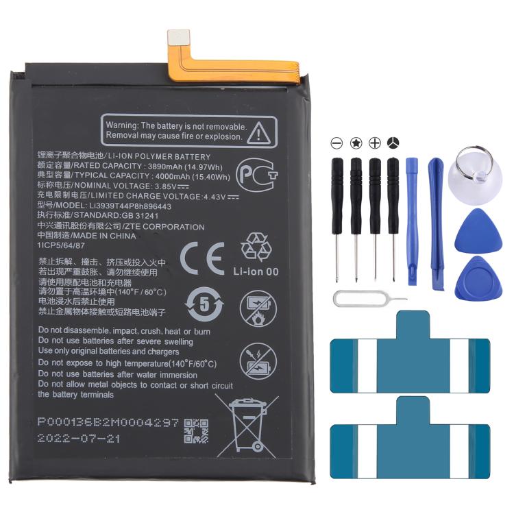 Battery Replacement, For ZTE Axon 60 / 60 Lite E6706ZTE-B 5000mAh, For ZTE Blade A34 / A54 GH6701-GH6702 5000mAh                                        ...