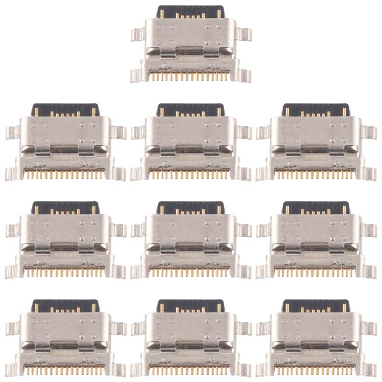 10pcs Original Charging Port Connector, For Xiaomi Redmi 10C 4G, For Xiaomi Redmi Note 11E Pro 5G, For Xiaomi Redmi Note 11E 5G, For Xiaomi Redmi 10 Pri...