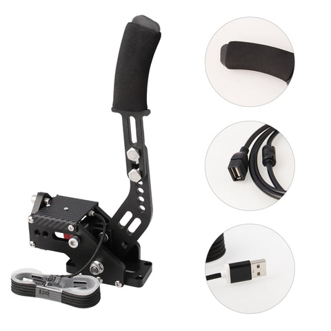 Auto Universale USB Drift Orizzontale Rally Racing Leva del Freno A Mano Periferiche di Gioco Professionali per Giochi di Corse G25/27/29 T500, HB031-BK