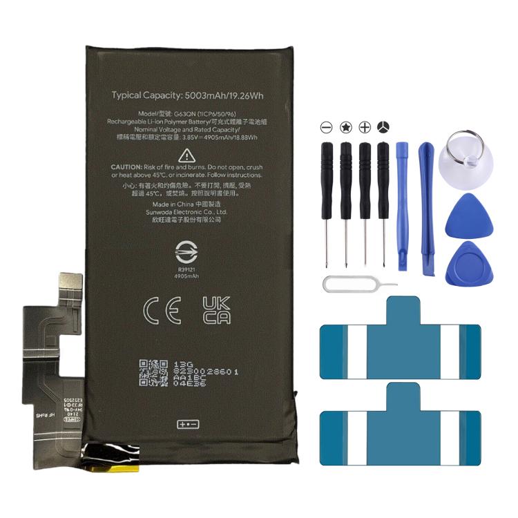 Battery Replacement, For Google Pixel 8A 4492mAh G07DF, For Google Pixel 8 Pro 4950mAh GUKD8, For Google Pixel 8 4575mAh GS35E                          ...