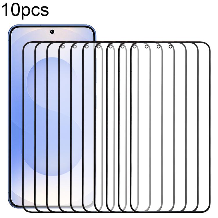 10pcs Front Screen Outer Glass Lens with OCA Optically Clear Adhesive, For Samsung Galaxy S25 SM-S931B, For Samsung Galaxy S25+ SM-S936B                ...