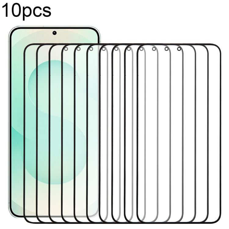 10pcs Front Screen Outer Glass Lens with OCA Optically Clear Adhesive, For Samsung Galaxy S25 SM-S931B, For Samsung Galaxy S25+ SM-S936B                ...