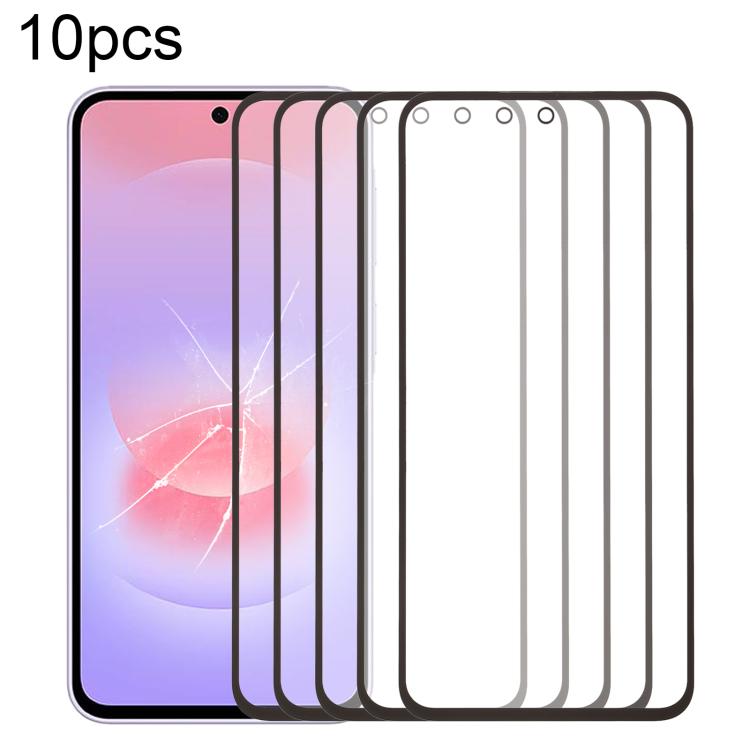 10pcs Front Screen Outer Glass Lens with OCA Optically Clear Adhesive, For Galaxy S26+ SM-S947B, For Galaxy M07 SM-M075F, For Galaxy M17 SM-M176B       ...