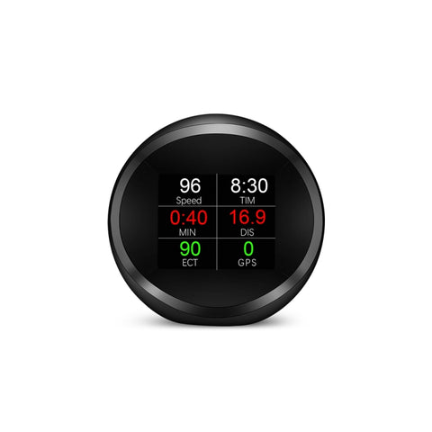 P11 OBD2 + Modalità GPS Car HUD Head-up Display Temperatura dell'acqua/Velocità del veicolo/Voltaggio/Consumo di carburante, Allarme velocità, P11