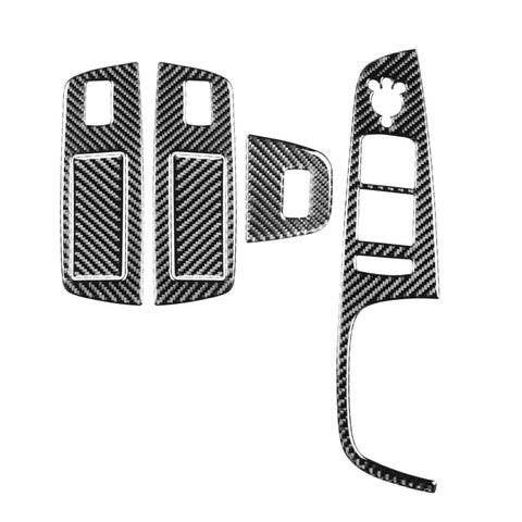 Adhésif décoratif pour panneaux solaires en verre pour les plus fins en fibre de carbone 6 en 1 pour Audi Q7 2008-2015, guide à destra, lève-vitre, conduite à droite