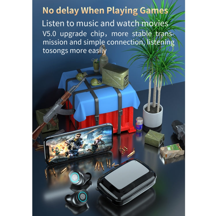 Auricolari Bluetooth M17 5.1 con Display LED e Scatola di Ricarica,