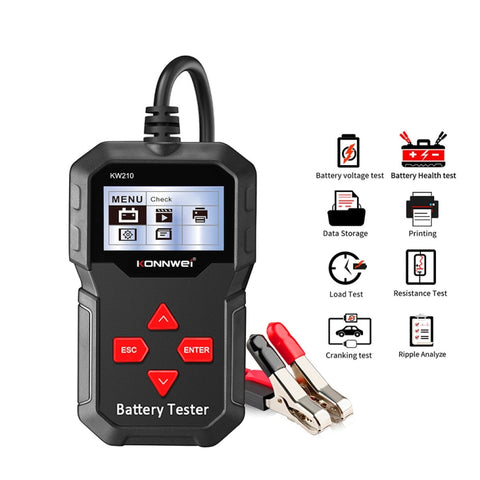 Test Batteria Auto KONNWEI KW210 - Rilevatore Capacità e Resistenza