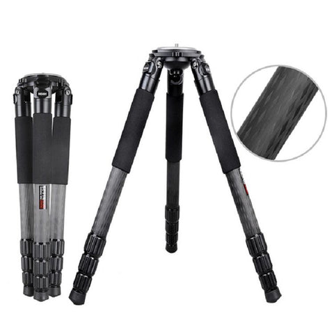 Treppiede grande in fibra di carbonio per videocamera robusta BEXIN ST424C, tubo massimo: 40 mm, Max Tube: 40mm