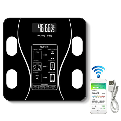 Balance électronique pour l'herbe corporelle intelligente pour un usage domestique, version avec USB, version de chargement USB
