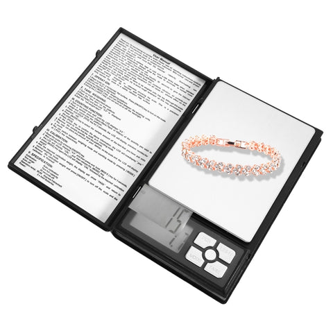 Bilan électronique pour bijoux en or avec diamants de haute précision sous forme d'ordinateur portable MH-1108 (0,1 g ~ 2000 g), sans batterie, MH-1108 2000 g