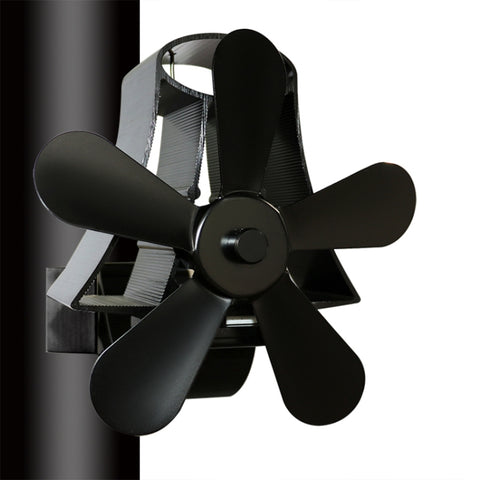 YL-106 Ventilatore per stufa per camino alimentato a calore in alluminio a 5 pale ad alta temperatura, YL-106 (Rosa rossa), YL-106 (Argento), YL-106 (Bianco), YL-106 (Nero), YL-106 (Bronzo), YL-106 (Grigio), YL-106 (Oro)