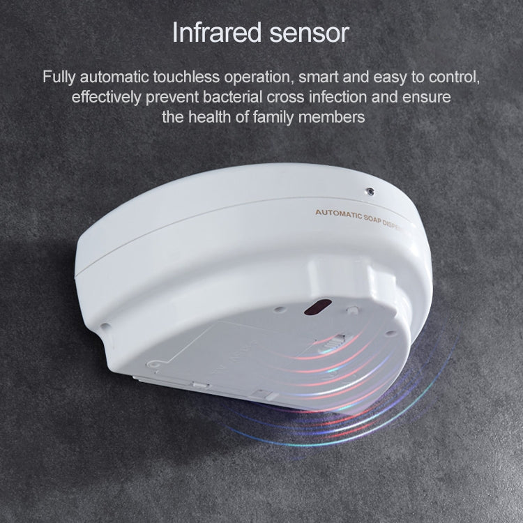 Dispenser automatico da parete per sapone schiumoso da 500 ml in