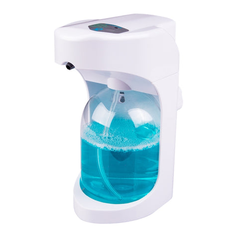 Distributeur automatique de savon dans une plaque à induction en plastique à double utilisation sur le mur OH-Bubble